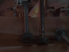 Macchina per avvolgere profili a fusione a caldo