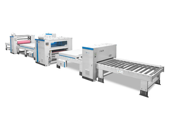 MDF Magnesio Ossido PUR Hot Melt Flat Lamination Machine 1-14m/Min